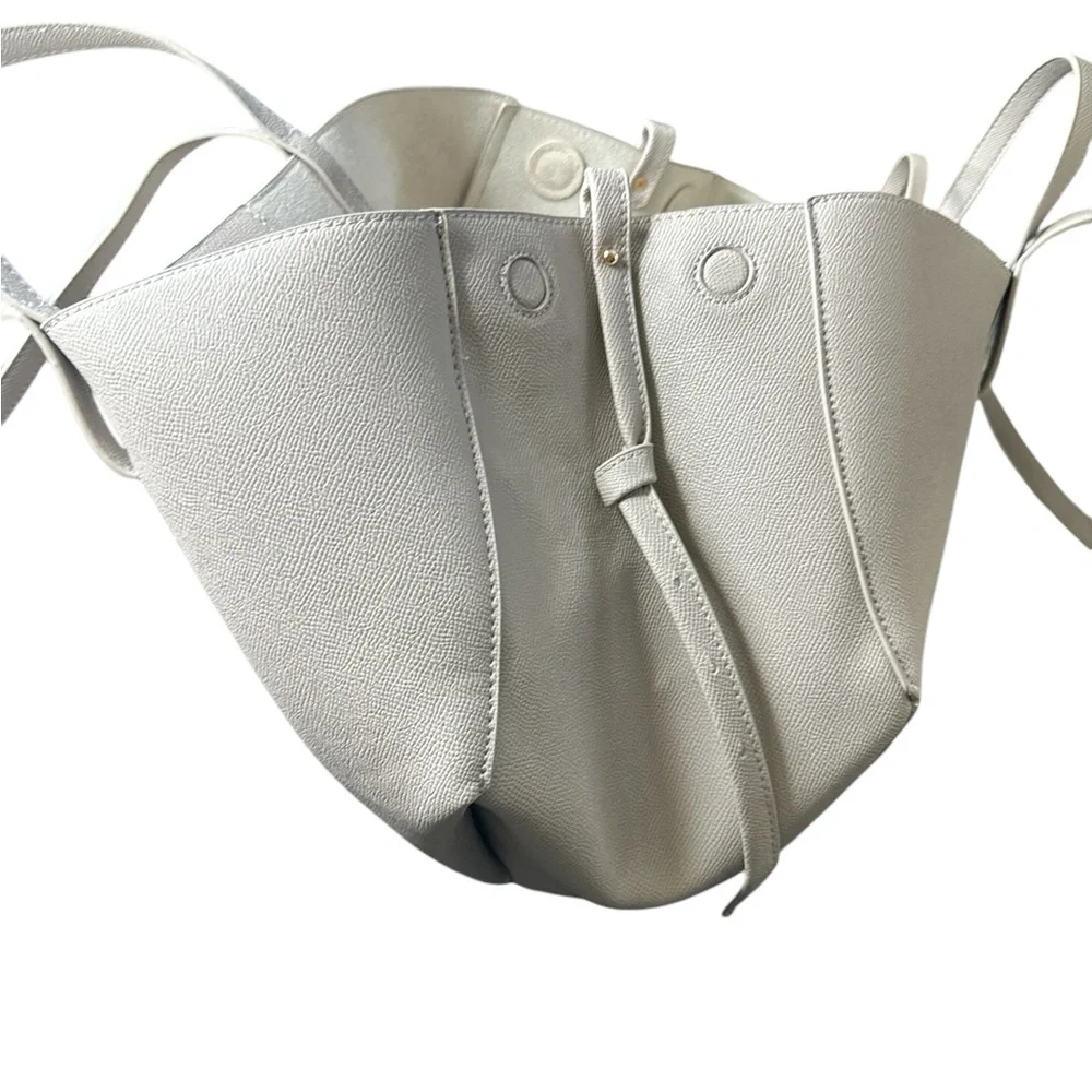 Taupe Faux Leather Tote Bag - Picture 9 of 9